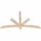 Ekena Millwork Alberta Smooth Timber Gable Bracket, Douglas Fir, 60"W x 38"H x 1 1/2"D x 3 1/2"F, 15/12 Pitch GBW060X38X0204ALB00SDF - alternate 4